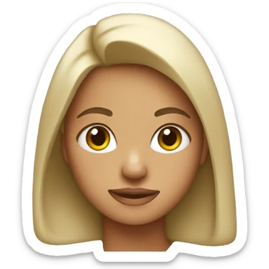 Girl wearing a sweatshirt sticker