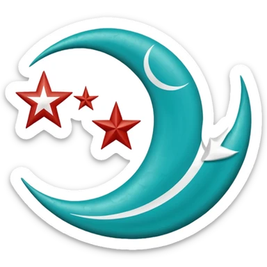 Turkuaz renginde türk bayrağı yapar mısın. Bayrak. I want to flag. 🇹🇷 Like this but turquoise. İt's must be turquoise. İt's just emoji  sticker