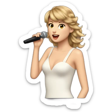 Taylor swift singing 22 sticker
