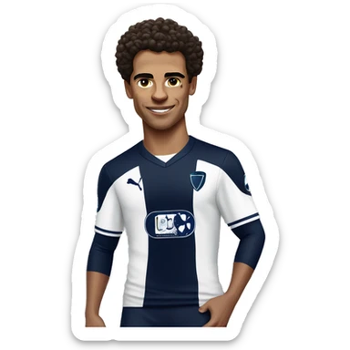 Lando Norris in Tottenham soccer jersey sticker