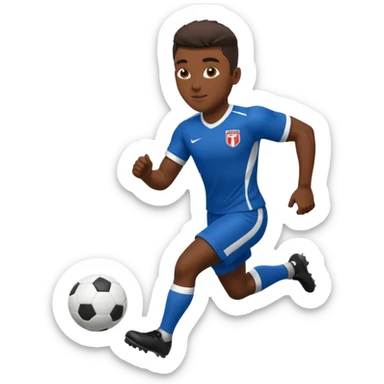 jugador de futbol sticker