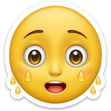Cry laughing emoji sticker