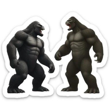 King Kong versus Godzilla sticker