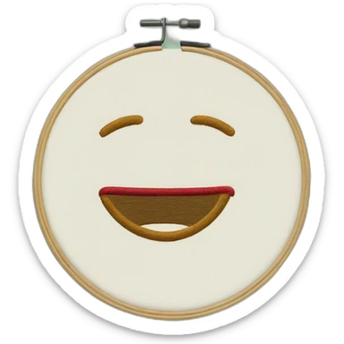 embroidery hoop  sticker