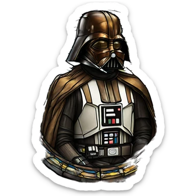 A Star Wars stained glass window sticker