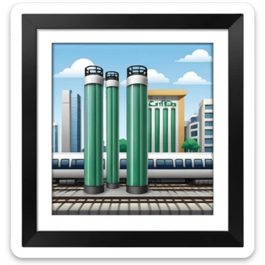 estação tubo de curitiba sticker