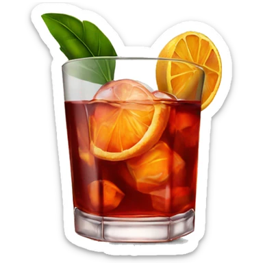 Negroni cocktail sticker