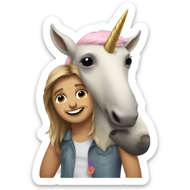 Combine a sloth and a unicorn sticker