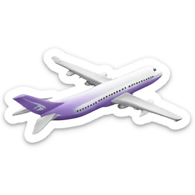 A beautiful plane  sticker