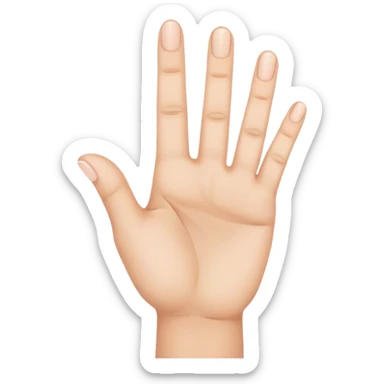 une main qui fait un signe avec trois doigts  sticker