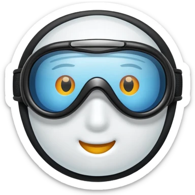 Snow goggles sticker