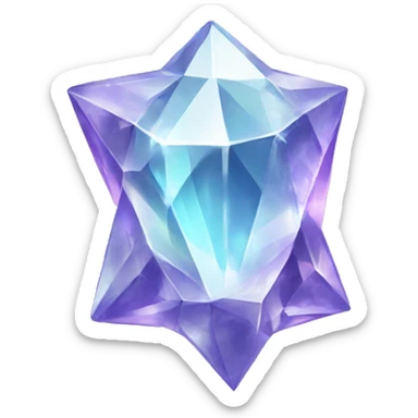 Crystals in a bow  sticker