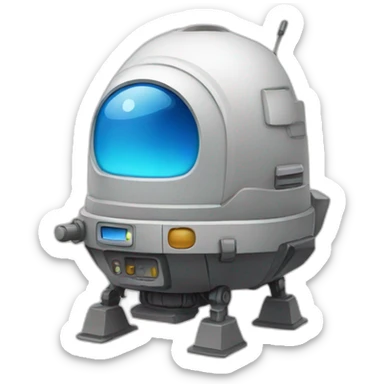 Lander cute sticker