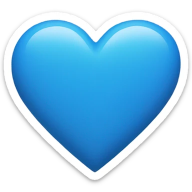blue heart sticker
