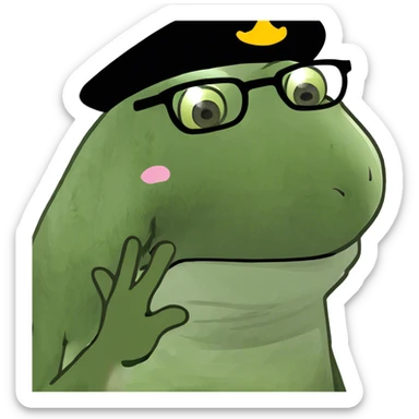 Drooling face sticker