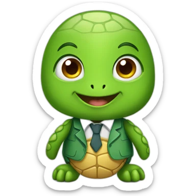 Turtle in a teacher sticker