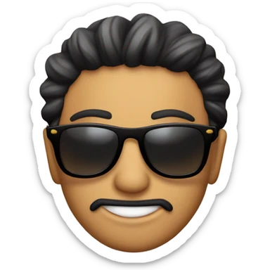 Tiburon fiestero Con gafas cool sticker