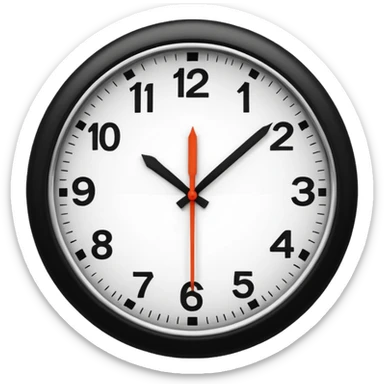 RELOJ QUE MARCA LAS 4 sticker