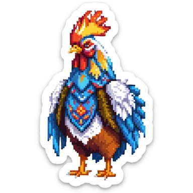 rooster shaman sticker