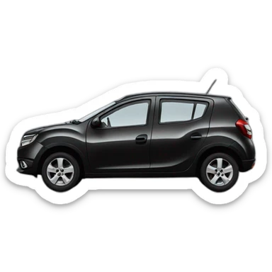 Dacia Sandero noire sticker