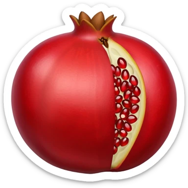i want to create an emoji of pomegrenate open  sticker