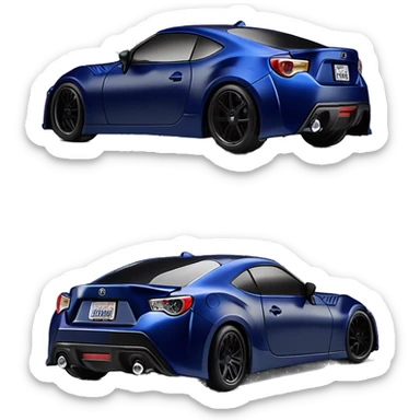    Darth Vader’s dark blue Scion FR-S scary Halloween monster rc car sticker