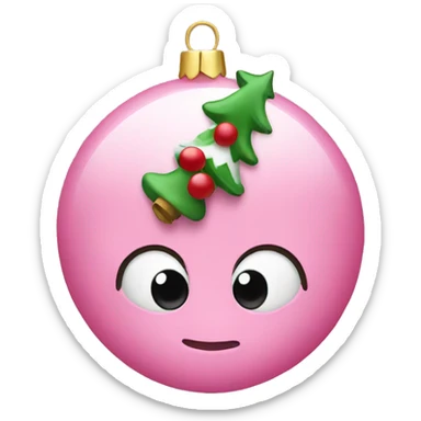 Pink Christmas  sticker