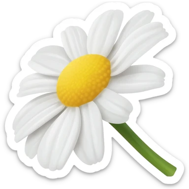 4. small daisy flower drop animation sticker