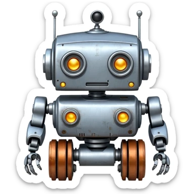 ROZZUM unit 7134 from The Wild Robot movie sticker