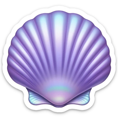 lavender shell with pearlescent sheen sticker