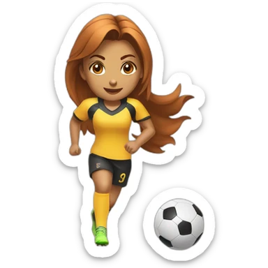 Ankita inu playing football sticker