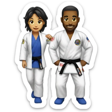 team kn bjj sticker