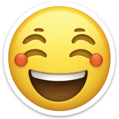 Smiley face raising sticker