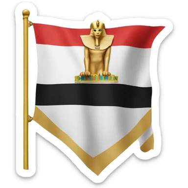 kingdom of egypt flag sticker