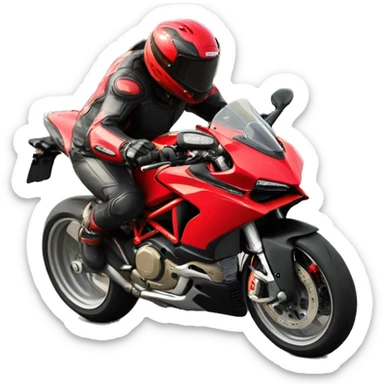 Ducati wheeling sticker