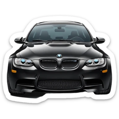 black bmw m3 sticker