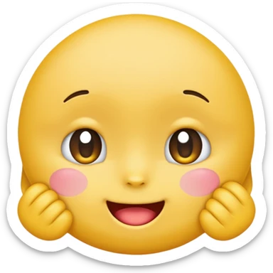 shy emoji  sticker