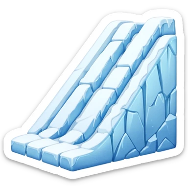 snow slope kicker sticker