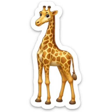 Girafe with a scarf sticker