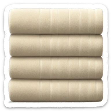 Light beige stacked towels sticker