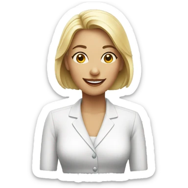 white Hostess  sticker