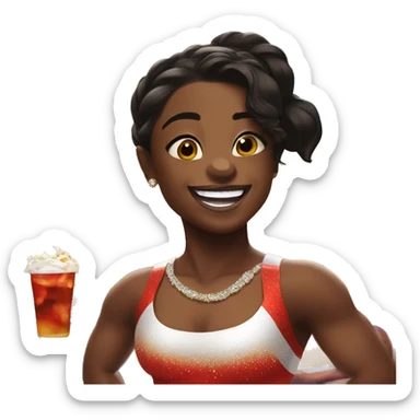 Simone Biles at a Diddy party sticker