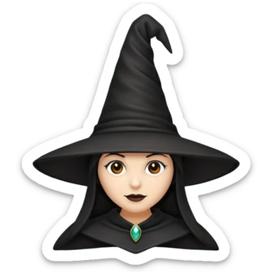black witch hat sticker