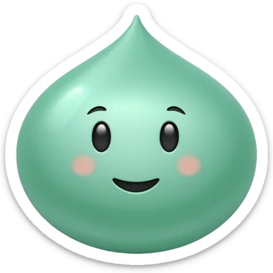 Mint-green aesthetic decoration sticker