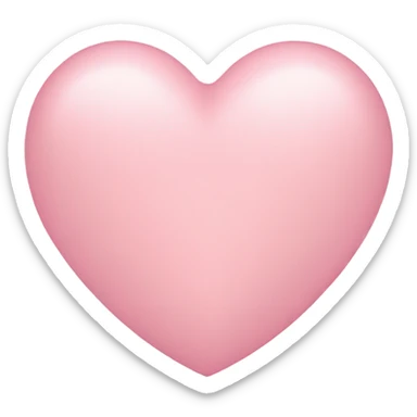 Light pink heart sticker