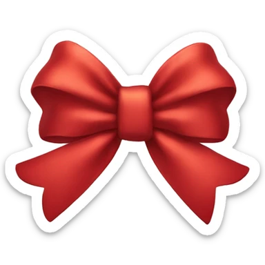 Red bow sticker
