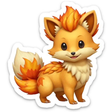 Sandshrew-Fennekin-Vulpix-fusion sticker