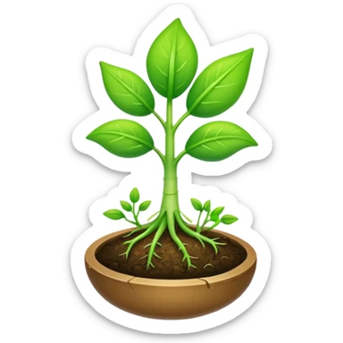 Make a sprout emoji sticker