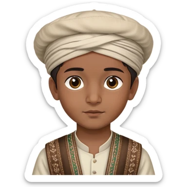 young Afghanistan boy sticker