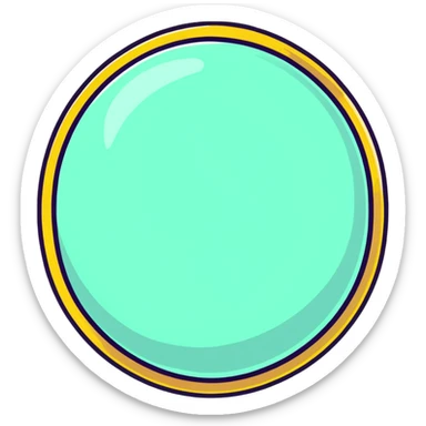 Divine Orb currency from Path of Exile 2 sticker